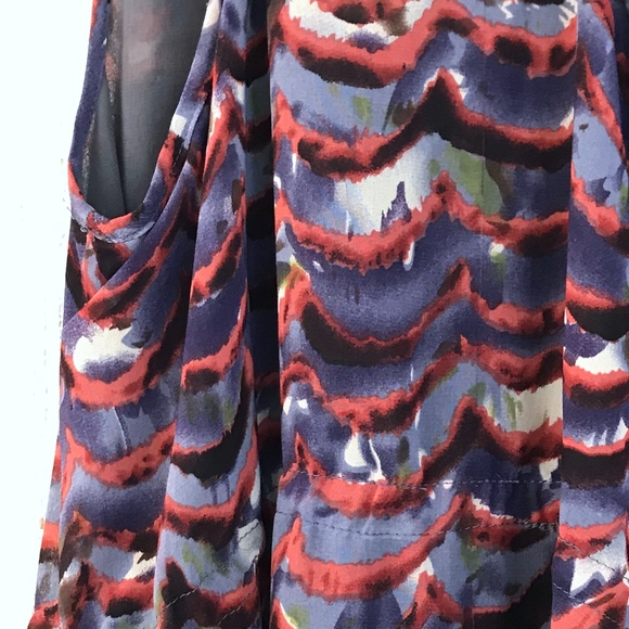 Francesca's Emmelee Tie Waist Printed Dress Small - Picture 5 of 8